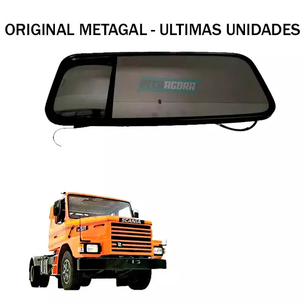 ESPELHO RETROVISOR BIPARTIDO ESQ MANUAL CONVEXO SCANIA 112 113 - COM DESEMBACADO