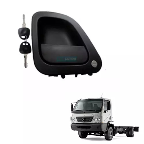 MACANETA EXTERNA PORTA ESQUERDO COM CHAVES MERCEDES ACCELO (0007603659-EBR0147)