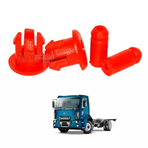 GRAMPO FIXACAO PARACHOQUE DIANTEIRO VERMELHA FORD NOVO CARGO 1317 4X2 1319 4X2 1