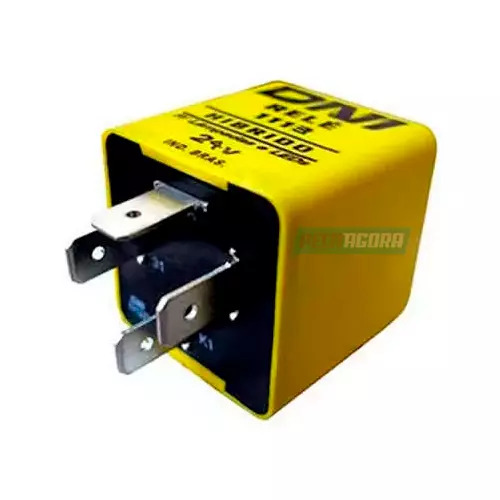 RELE PISCA COM 4 TERMINAIS SEM SUPORTE HIBRIDO 24V 120W  (10182766-DNI1113)