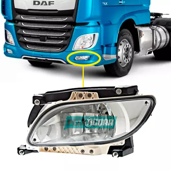 FAROL AUXILIAR ESQ DAF XF106 EURO 6 2020 EM DIANTE (2032701-1835884-L54110)