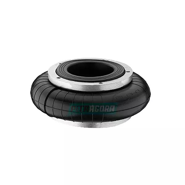 MOLA PNEUMATICA  COM FLANGE DA ALUMINIO 1 GOMO SUSPENSAO EIXO DIRECIONAL FACCHIN