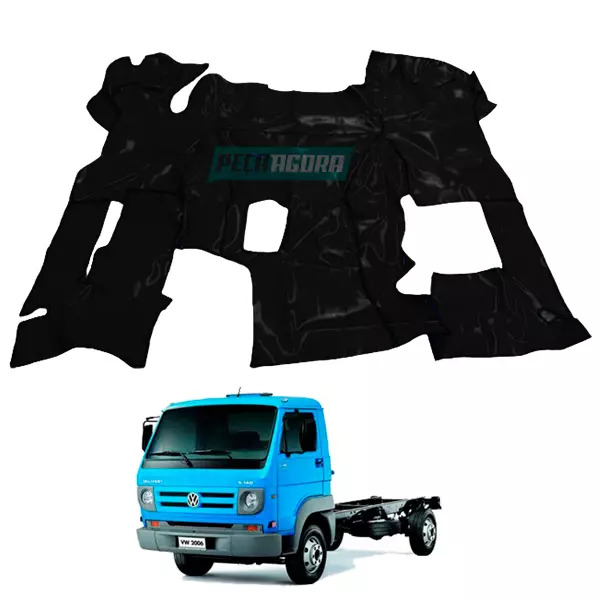 TAPETE VINIL PRETO VW 5140 8150 DELIVERY COM CAPO (PUES344P)