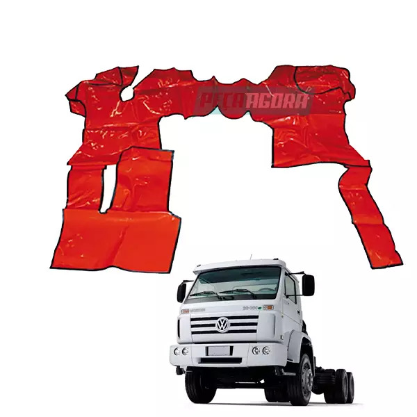 TAPETE VINIL VERMELHO SEM CAPO VW WORKER ELETRONICO 8150E 13170E 15170E (PUES340