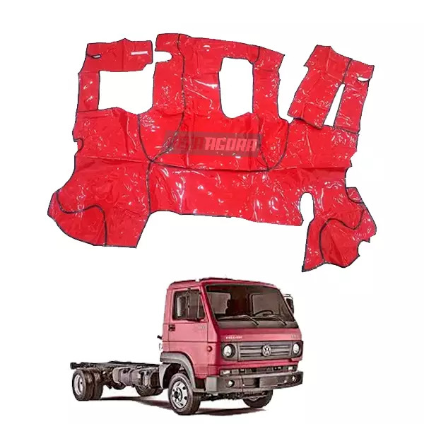TAPETE VINIL VERMELHO VW DELIVERY 8160 COM CAPO COM CONSOLE (PUES353V)