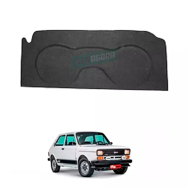 TAMPA BAGAGITO PORTA MALA FIAT 147 MADEIRA CARPETE CINZA (M308956)