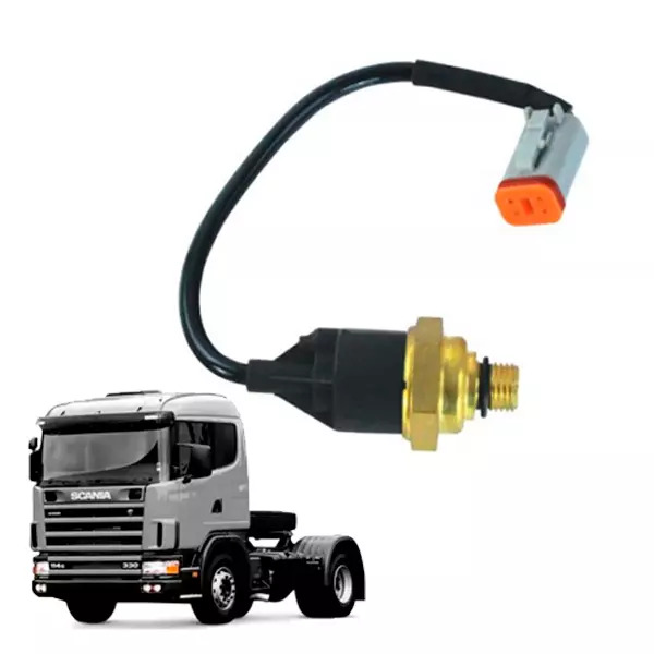 SENSOR PRESSAO OLEO MOTOR PARA SCANIA 94 114 124 99 a 2005 (1452862-L0105001-C25