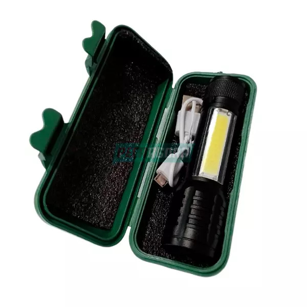 MINI LANTERNA TATICA COM LED ZOOM RECARREGAVEL (6015220815802,.-.)