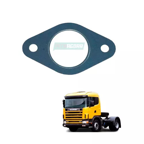 CAIXA 6  JUNTA DA TUBAGEM DE ESCAPE CINZA PARA SCANIA 114 124 (CX.1309051X**6)