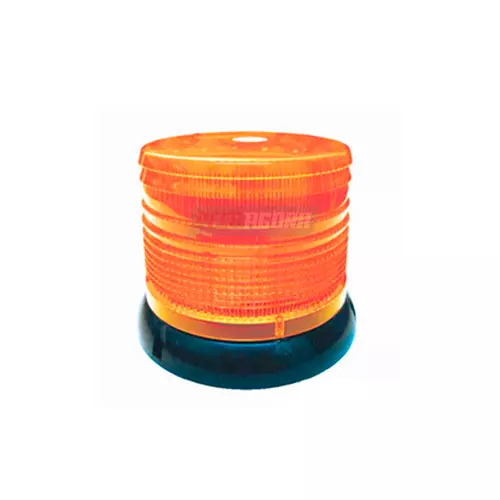 SINALIZADOR ROTATIVO E FLASH DE ADVERTENCIA COM LEDS BIVOLT 12 E 24V ÂMBAR LARA