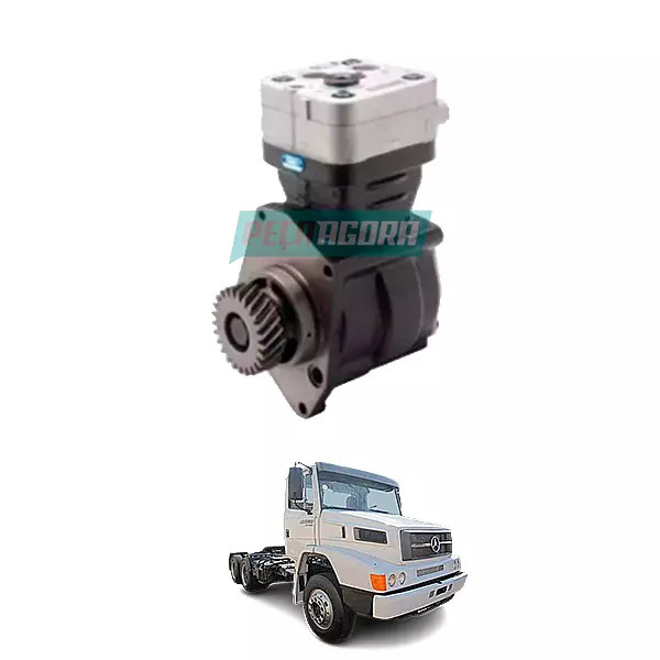 COMPRESSOR DE AR MB 1938 2638 O400 O500 C/ MOTOR OM457 (9111530010,)