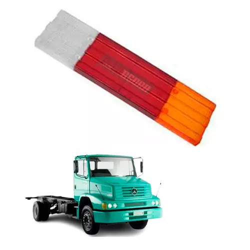 LENTE LANTERNA TRASEIRA RETANGULAR MODERNA MBB 85 EM DIANTE ATEGO L1620 BICUDO (