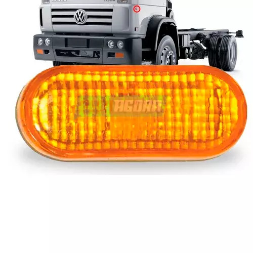 LANTERNA LATERAL DIRECIONAL ACRILICO CAMINHOES VW UNIVERSAL SEM SOQUETE  (W3A049