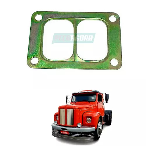 CAIXA 4  JUNTA DA BASE DA TURBINA CHAPA MAIOR PARA SCANIA (CX.139616A**4)