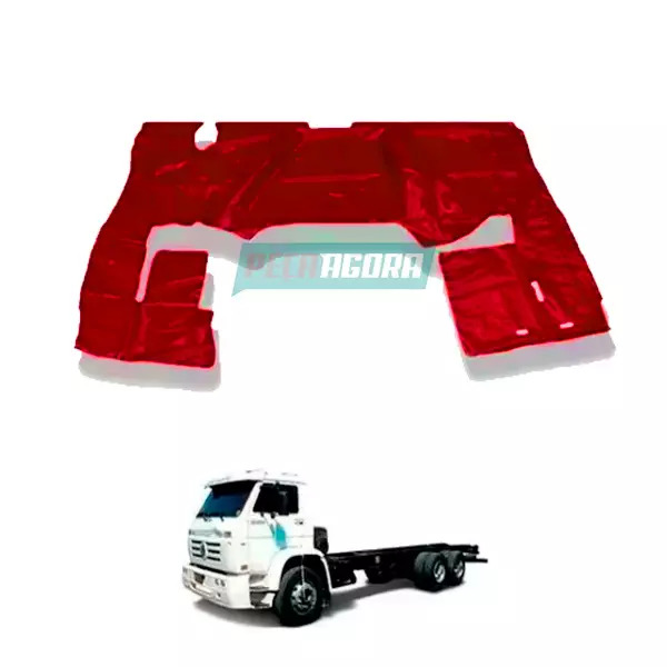 TAPETE DE VINIL VERMELHO VW WORK COM CAPO (PUES338V)