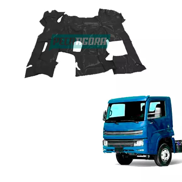 TAPETE DE VINIL PRETO VW DELLIVERY 9160 COM CAPO COM CONSOLE (PUES355P)