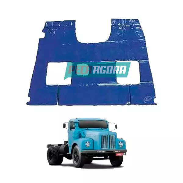 TAPETE DE VIINIL AZUL PARA SCANIA 110 CABINE PEQUENA (PUES406A)