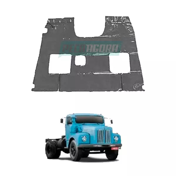 TAPETE DE VIINIL CINZA PARA SCANIA 110 CABINE PEQUENA (PUES406C)