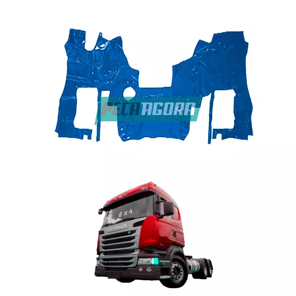 TAPETE DE VINIL AZUL PARA SCANIA HIGHLINE G MECANICO COM CAPO ANO 2008   (PUES41
