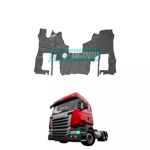 TAPETE DE VINIL CINZA PARA SCANIA HIGHLINE G MECANICO COM CAPO ANO 2008 (PUES416