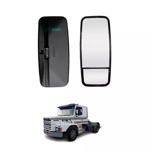 ESPELHO PARA SCANIA 112 BIPARTIDO CONVEXO DIREITO COM DESEMBACADOR FABBOF (16715