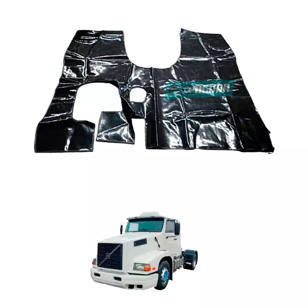 TAPETE VINIL PRETO VOLVO NL 10 SEM BANCO DO CARONA (PUES621P)