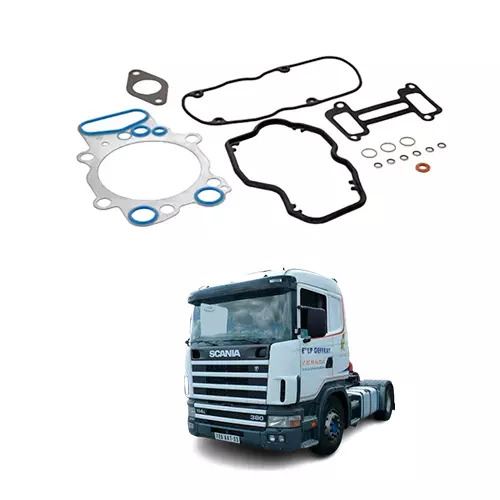 JOGO JUNTA SUPERIOR PARA SCANIA - 01 BOCA PARA SCANIA SERIE 4 114/124 JUNTA CABE