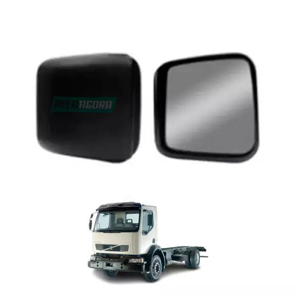 ESPELHO RETROVISOR AUXILIAR DIREITO VOLVO VM COM DESEMBACADOR (20862813-ER1232)
