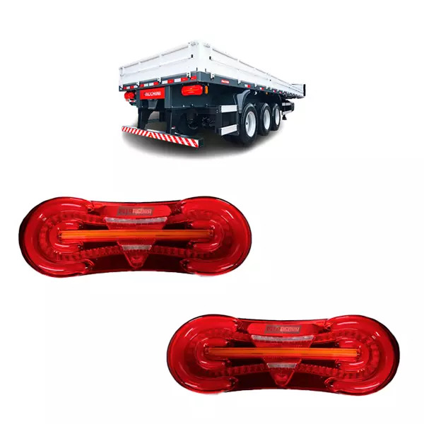 LANTERNA TRASEIRA ESQ DIR F70 LED 24V CARRETA FACCHINI ELETRICA ILUMINACAO 2020 