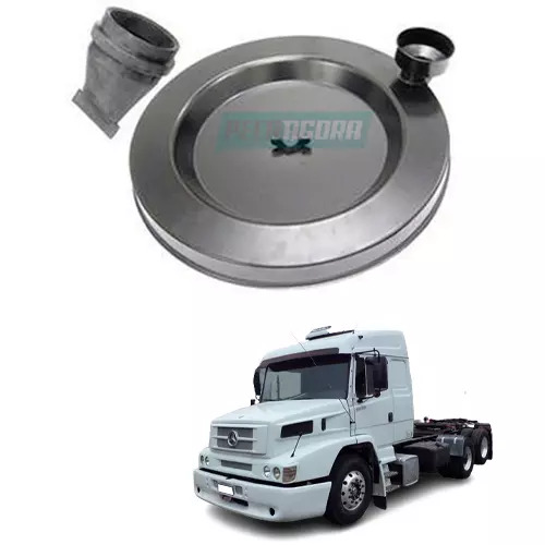 TAMPA FILTRO AR CHAPA COMPLETA MERCEDES BENZ MB L LS1938 (0000961602)