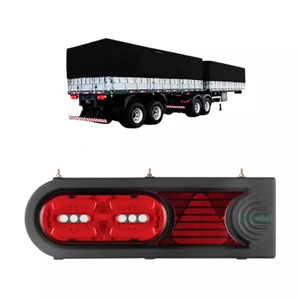 LANTERNA TRASEIRA RANDON LED 24V MULTIFUNCAO RE PISCA SERVE DIREITA ESQUERDA (D4