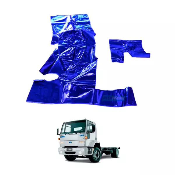TAPETE VINIL AZUL FORD CARGO 1985 A 2005 SEM CAPO (ML0273L-PUES232A)