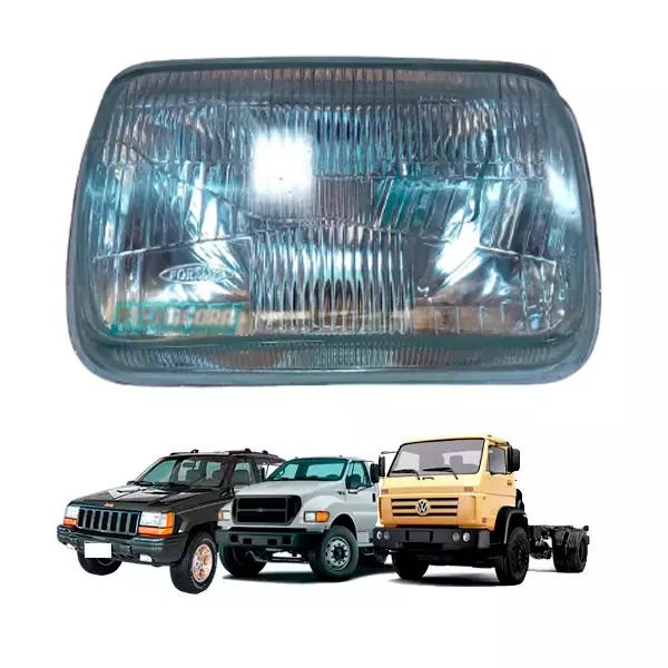 FAROL DIANTEIRO AVARIADO FORD F12000 F14000 F16000 1998 A 2005 PITBULL (XC351300