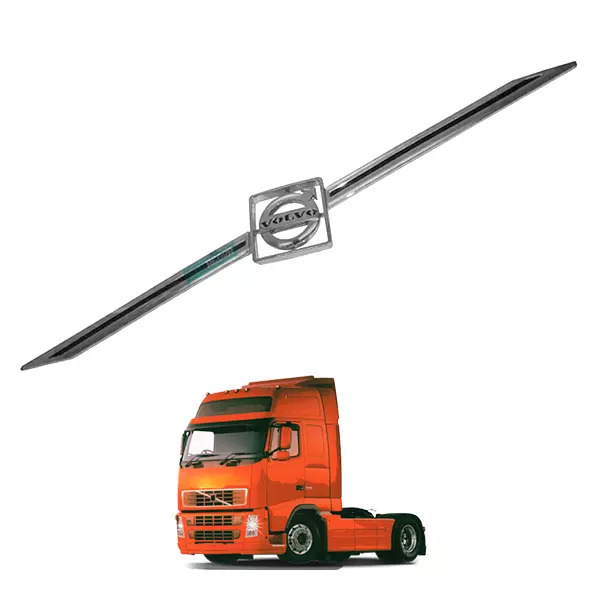 EMBLEMA TRANSVERSAL GRADE CROMADO VOLVO FH FM DE 2005 A 2010 (20453600-20540817-