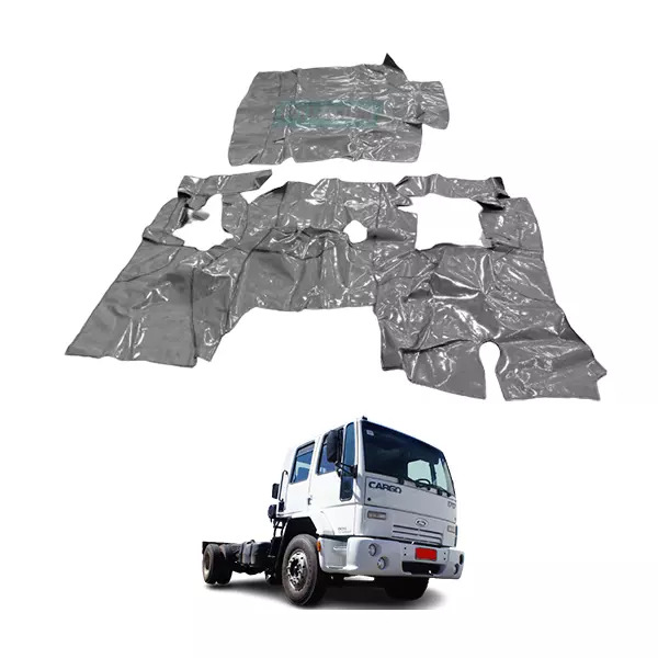 TAPETE DE VINIL CINZA FORD CARGO COM CAPO CABINE ESTENDIDA INTERIOR (PUES249C)