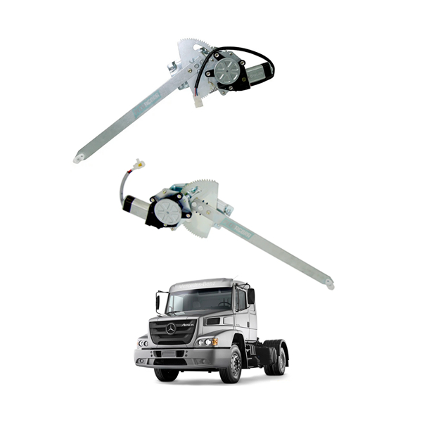 PAR MAQUINA VIDRO ELETRICO C MOTOR 24V ESQ DIR MB BICUDO 2635 1941 1938LS 2000..