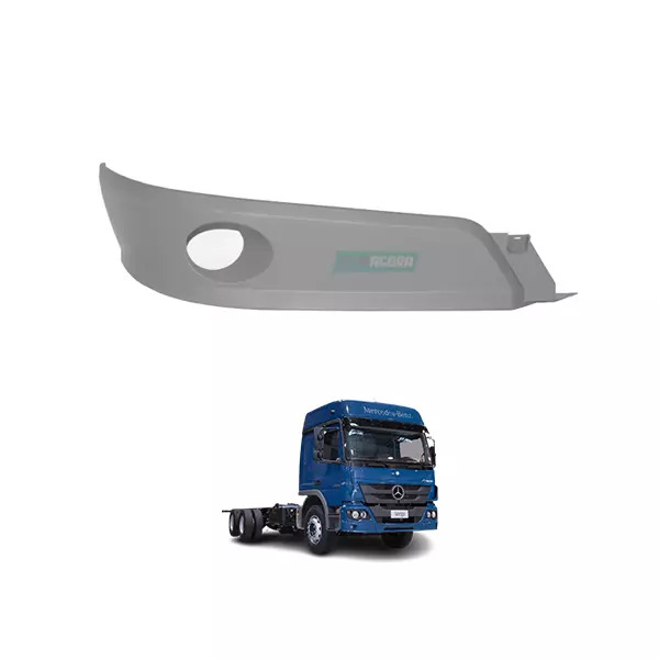 ACABAMENTO PARACHOQUE DIREITO COM FURO MB ATEGO 2013... (9588850425-L61171)