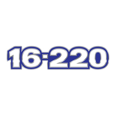 EMBLEMA FRONTAL AZUL 16.220 VW SeRIE AZUL (TAH8537519-PTO1947F)