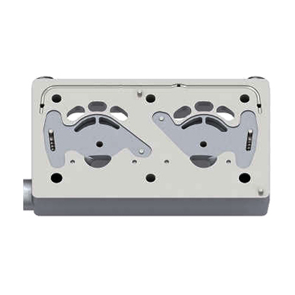 CABECOTE COMPRESSOR AR 2 CIL MB AXOR COM MOTOR OM457 MERCEDES BENZ (9125101040-C