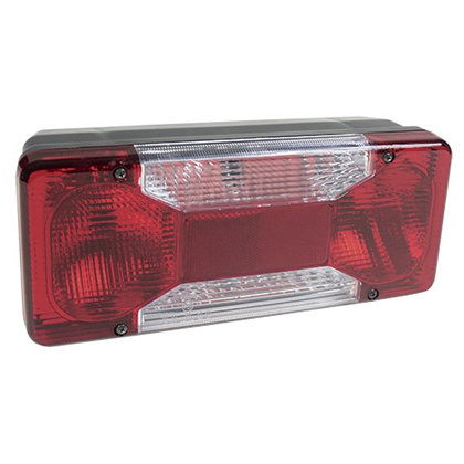 LANTERNA TRASEIRA COM CONECTOR LE VERMELHA E CRISTAL PARA IVECO 35S14 CHASSI PIC