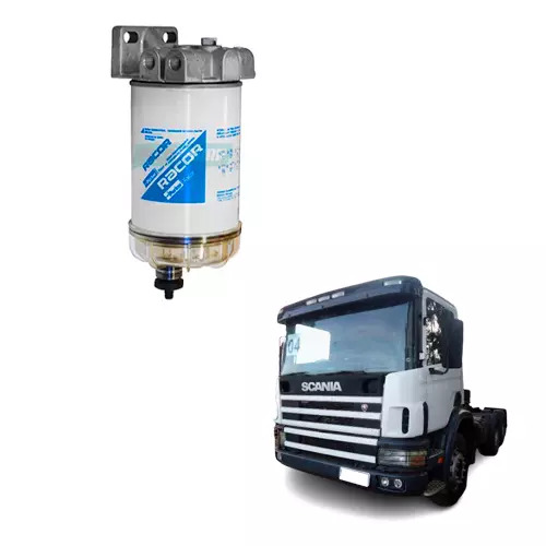 CONJUNTO FILTRO SEPARADOR DAGUA PARA SCANIA P124 R124 T112 T142 T143 T124 K124 F