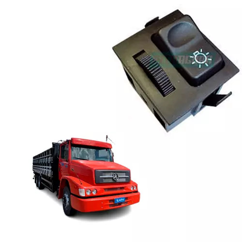 INTERRUPTOR LUZES COM REOSTATO 12V MERCEDES 1620 1622 (6955458914)