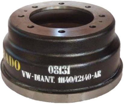 TAMBOR FREIO DIANTEIRO 8 FUROS VW 11140 12140 12170BT 12180 13150 13170 13180 13