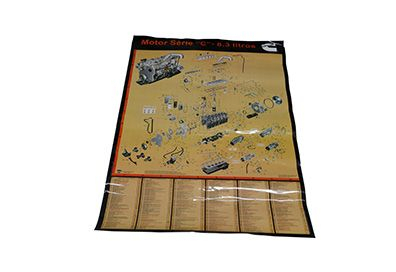 POSTER DE PECAS MOTOR MODELO CUMMINS 6CTAA 8.3 MOTOR CUMMINS 6CTAA 8.3 . (365322