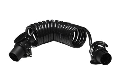 CHICOTE ELETRICO ESPIRAL 7 POLOS 2 TOMADAS MACHO 4,5MM CAVALO MECANICO REBOQUE S