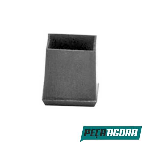 PONTEIRA DE BORRACHA FORSAN QUADRADA PRETA 1'' PACOTE C/ 20 (6361CC)