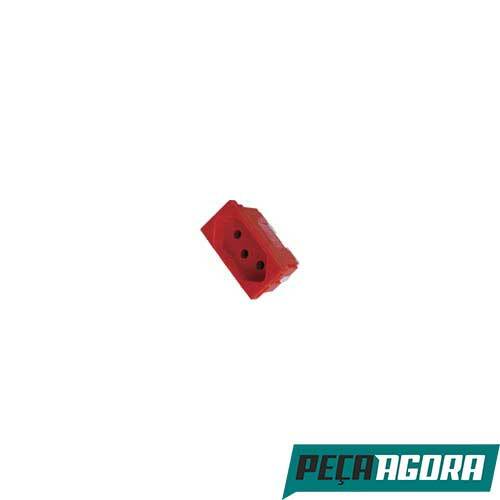 TOMADA PIALPLUS 2P + T SEM P VERMELHA 615079 20A (21283CC)