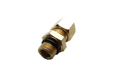 CONECTOR M16 X 1.5 X 12MM TUBO COM PORCA E ANILHA CONECTOR M16 X 1.5 X 12MM TUBO