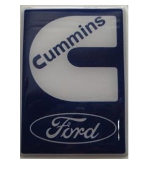 EMBLEMA DECALQUE DA PORTA CUMMINS AZUL PRATA (VA11356-6711)