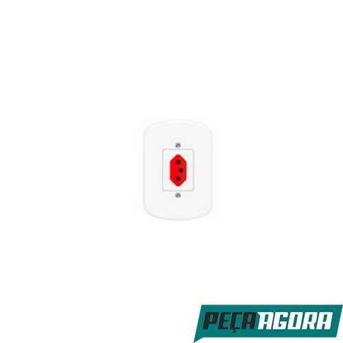 TOMADA BLANC 2P +T COM P VERMELHA 10A FAME 2336 (20937CC)